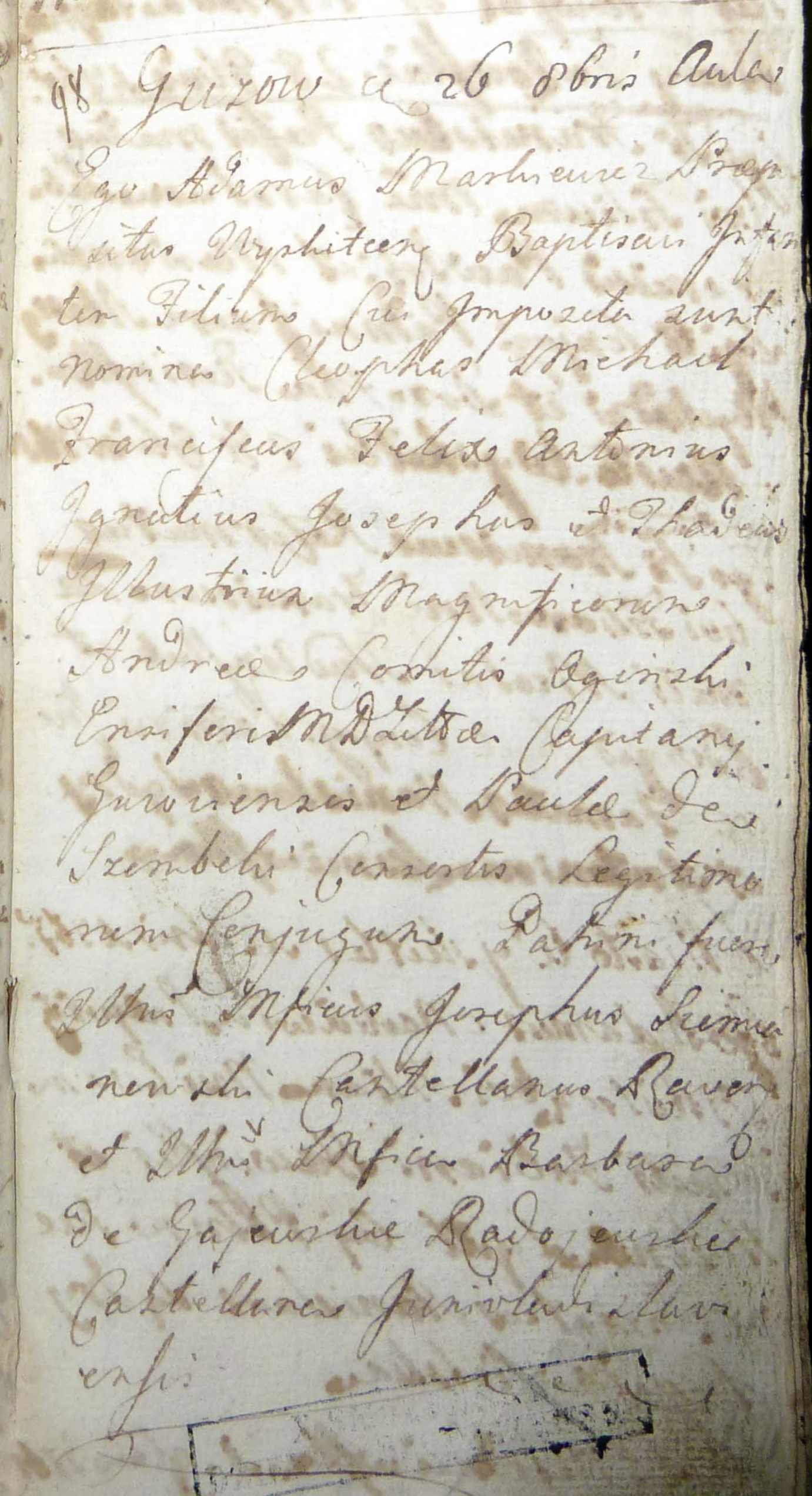 1765-10-26 Mykolas Kleopas Oginskis Krikstytas Wiskitiki RKB
